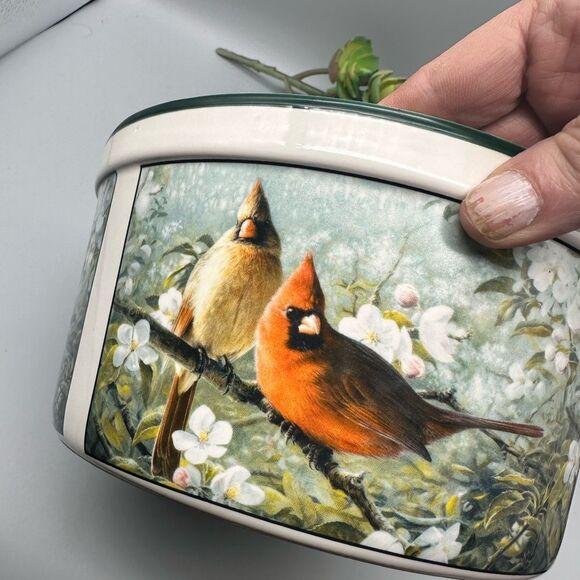 Hautman Brothers rare cardinal serving bowl 8” - Picture 9 of 10